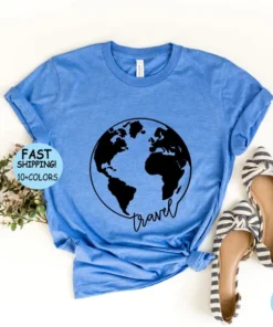 Travel Shirt, Globe Shirt, World Shirt, Vacay Mode Tee, Traveler Shirt,World Traveler shirt, Vacation Tee, Travel Lover Tee, World Map Shirt
