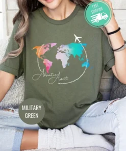 Traveler Shirt, Adventure Shirt, Travel Gift, Vacation Shirt, Travel Lover, World Map Shirt, Airplane Mode Shirt, Adventure Tee, Travel Trip