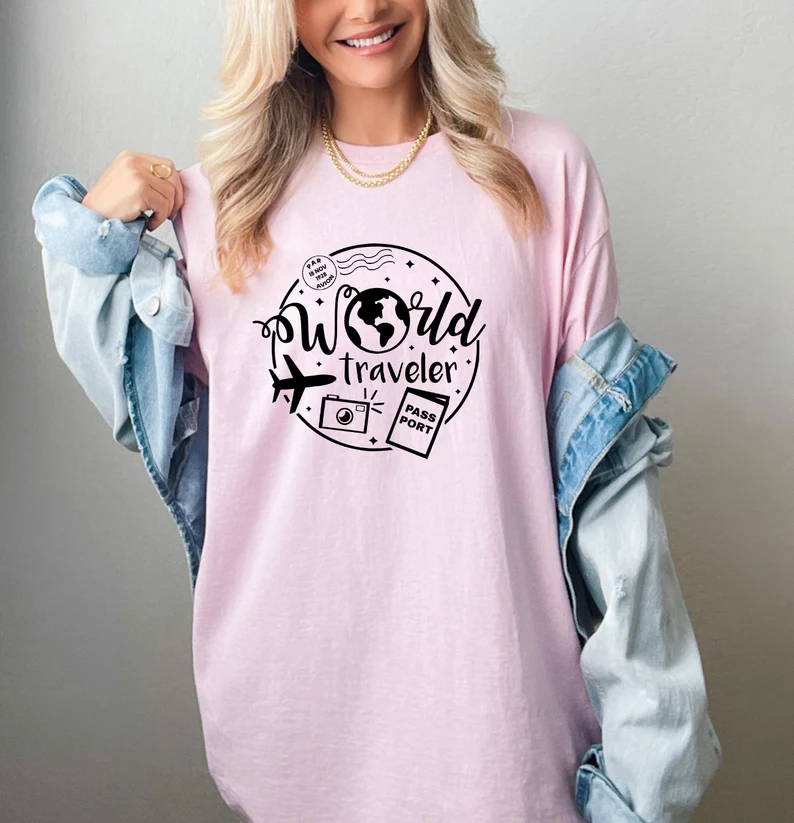 World Traveler Shirt, Traveler Gifts, Travel T-shirt, Travel Lover Tee, Travel Buddies Gift, Adventure Shirt, Vacation Shirt, Family Trip