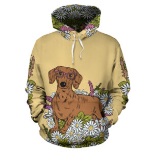 Illustrated Dachshund Hoodie