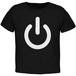 Power Symbol Black Toddler T-Shirt