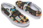 Preschool Teacher Black Slip-On Shoes