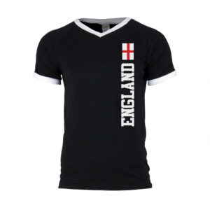 World Cup England Mens Soccer Jersey V-Neck T-Shirt